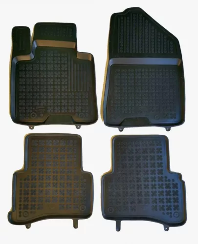 Rezaw černé gumové autokoberce Kia Sportage IV SUV po faceliftu (201025)