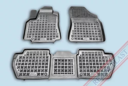 Rezaw černé gumové autokoberce PEUGEOT PARTNER II 5 osob 2008-2018 (201212)