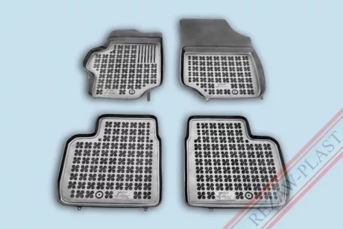 Rezaw černé gumové autokoberce PEUGEOT 301 sedan 2012-tól (201226)