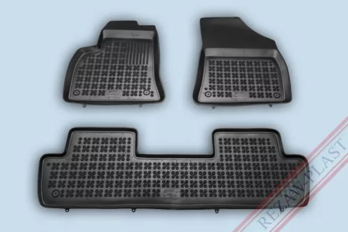 Rezaw černé gumové autokoberce PEUGEOT 5008 I Minivan 2009-2017 (201307)