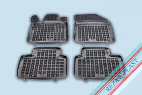 Rezaw černé gumové autokoberce PEUGEOT 508 II sedan/kombi/Liftback 2018-tól (201316)