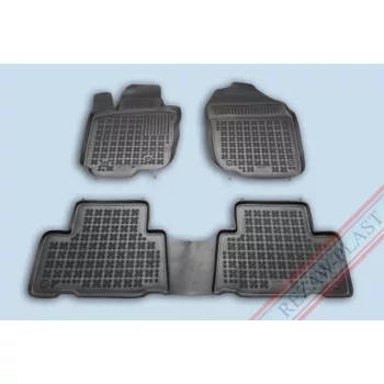   Rezaw černé gumové autokoberce TOYOTA RAV 4 III SUV 5-dveřový, evropská verze 2006-2012 (201406)