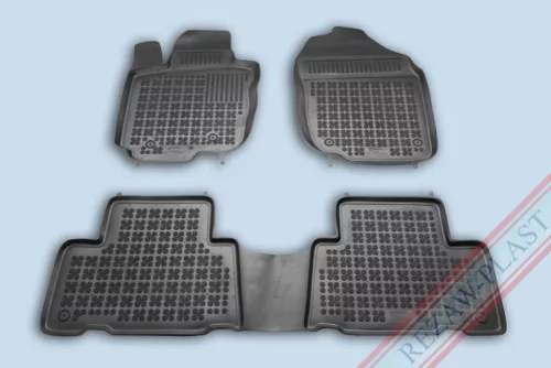 Rezaw černé gumové autokoberce TOYOTA RAV 4 III SUV 5-dveřový, evropská verze 2006-2012 (201406)