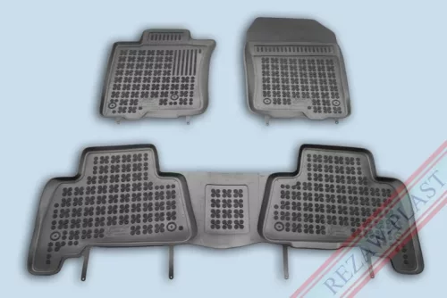 Rezaw černé gumové autokoberce TOYOTA Land CRUISER J150 IV SUV facelift před a po 2009-tól (20