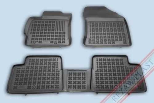 Rezaw černé gumové autokoberce TOYOTA AURIS II Hatchback/Liftback/kombi a hybridhez is 2012-201