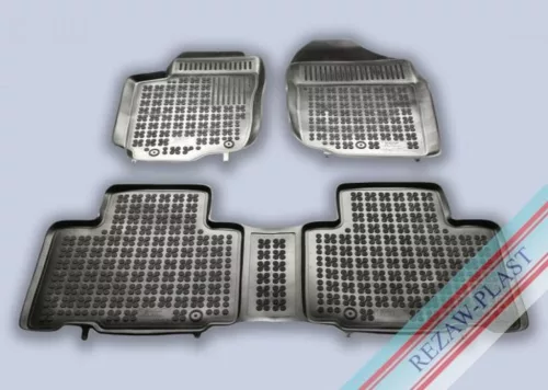 Rezaw černé gumové autokoberce TOYOTA RAV 4 IV SUV hybrid 2015-2018 (201425)