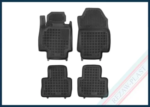 Rezaw černé gumové autokoberce TOYOTA RAV 4 V verze s manuální převodovkou, 4x4 (AWD), 2x4 (FWD) 2018 -