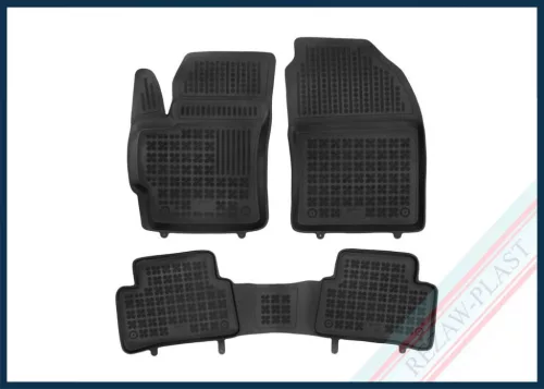 Rezaw černé gumové autokoberce TOYOTA Corolla CROSS Hybrid (HeV), 4x4 (AWD), 2x4 (FWD) 2022 -