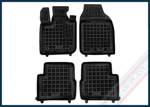 Rezawplast s vysokým okrajem Gumové autokoberce /hótálca FIAT 500e Electric 2020-