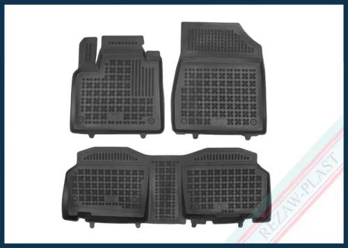 Rezaw černé gumové autokoberce MERCEDES W420 T - CLASS L1, FWD, 5-místný 2022 -