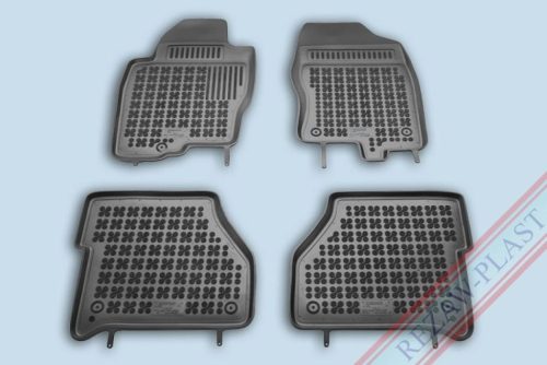 Rezaw černé gumové autokoberce NISSAN NAVARA III PickUp 2005-tól (201803)