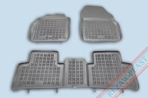 Rezaw černé gumové autokoberce RENAULT SCENIC II, III 03 - 16, Grand SCENIC II, III 03 - 16 (201904)