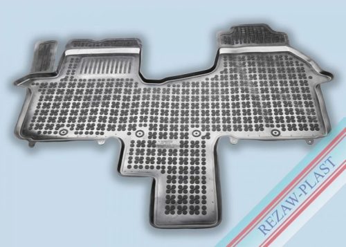 Rezaw černé gumové autokoberce RENAULT TRAFIC III Van 2 sedadla, na straně řidiče s extra výztuhou 2014-