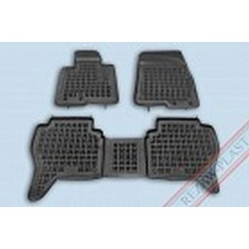   Rezaw černé gumové autokoberce MITSUBISHI PAJERO III SUV po faceliftech 2002-2006 (202304)