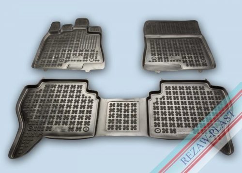 Rezaw černé gumové autokoberce MITSUBISHI PAJERO IV SUV 2006- (202308)