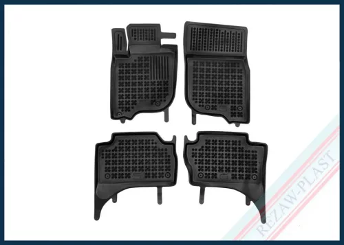 Rezaw černé gumové autokoberce MITSUBISHI L200 V Double Cab, automatická převodovka, 4x4 (AWD) 2019 -