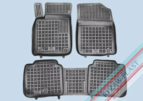 Rezaw černé gumové autokoberce Lexus ES VI 2012-2018 také pro hybrid (202411)