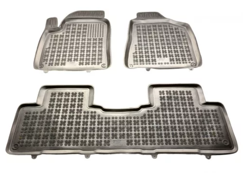 Rezaw černé gumové autokoberce SsangYong XLV SUV 2016-tól (203003)