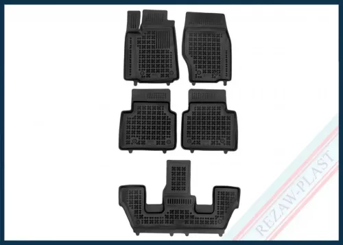 Rezawplast s vysokým okrajem Gumové autokoberce /hótálca Jeep Grand Cherokee WL 2021- 4xe Plug in Hybrid, 4x4 (AWD)