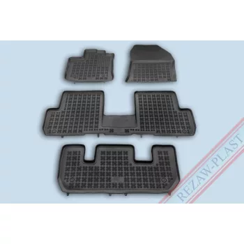   Rezaw černé gumové autokoberce Dacia LODGY Minivan 7 míst 2012-tól (203404)