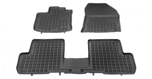 Rezaw černé gumové autokoberce Dacia LODGY Minivan 5 míst 2012-tól (203404A)