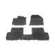 Rezaw černé gumové autokoberce Dacia LODGY Minivan 5 míst 2012-tól (203404A)