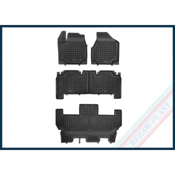   Rezaw černé gumové autokoberce Chrysler PACIFICA II 7 a 8 místný (kromě PHEV) 2016 - 2021, 2021-
