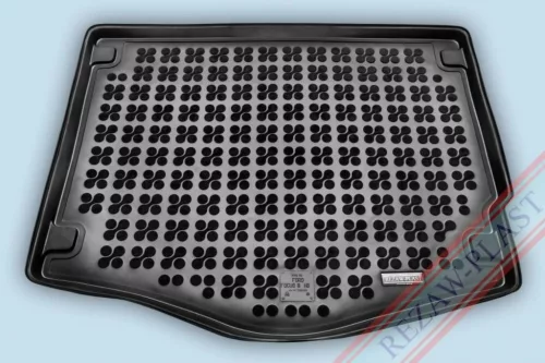 Rezaw černá guma Gumová vana do kufru FORD Focus III Hatchback s rezervním kolem 2011-2018 (230435)