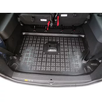   Rezaw černá guma Gumová vana do kufru Dacia LODGY I Minivan Stepway 7 místný (3 řady sedadel složené