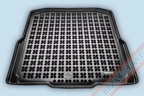 Rezaw černé guma Gumová vana do kufru SKODA Octavia III kombi s pevným dnem 2013-2019