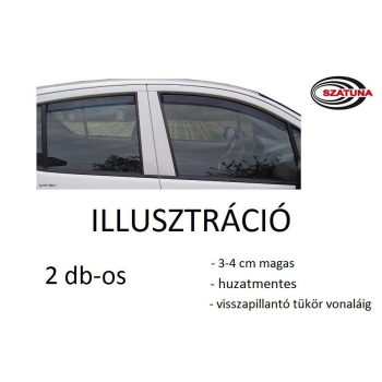   Sporty 2 vícekusový Deflektor větru Dacia Logan 4-dverový 2004-2012, Dacia Logan MCV 5-dverový 2004-2012 (F0015)