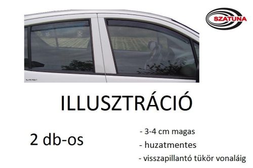 Sporty 2 vícekusový Deflektor větru Dacia Logan 4-dverový 2004-2012, Dacia Logan MCV 5-dverový 2004-2012 (F0015)