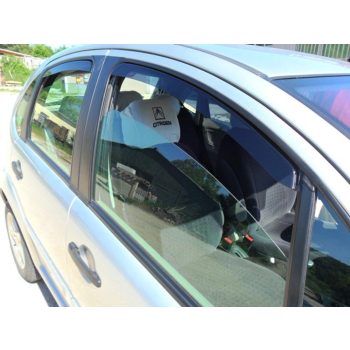   Sportovní CITROEN C3 Sportovní deflektor větru sada přední+zadní na okno, 4 ks 5 2002-2009