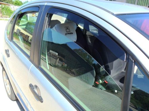 Sportovní CITROEN C3 Sportovní deflektor větru sada přední+zadní na okno, 4 ks 5 2002-2009