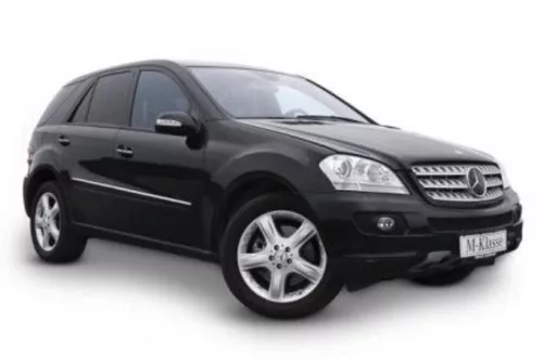 Sportovní MERCEDES ML W164 Sportovní deflektor větru sada přední+zadní na okno, 4 ks 5 2006-2011