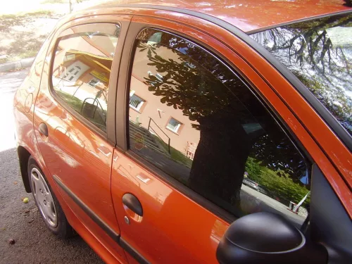Sporty PEUGEOT 206 Sporty deflektor větru sada přední+zadní na okno, 4 ks 5 1998-2010