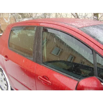   Sporty PEUGEOT 307 Sporty deflektor větru sada přední+zadní na okno, 4 ks 5 2001-2008