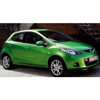   Sportovní Mazda 2 Sportovní deflektor větru sada přední+zadní na okno, 4 ks 5 2007-2014