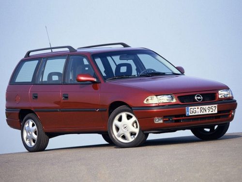 Szatuna OPEL Astra F Karavan Szatuna Deflektor větru sada přední+zadní na okno, 4 ks 5 1992-1994