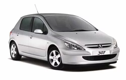 Szatuna PEUGEOT 307 Szatuna Sada deflektorů větru přední+zadní na okno, 4 ks 5 2001-2008