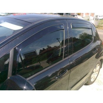   Szatuna PEUGEOT 308 Szatuna Sada deflektorů větru přední+zadní na okno, 4 ks 5 2007-2013