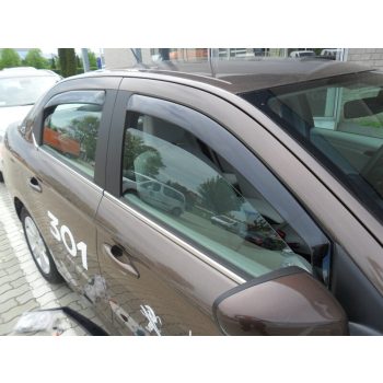   Szatuna PEUGEOT 301 Szatuna Sada deflektorů větru přední+zadní na okno, 4 ks 4 2013-