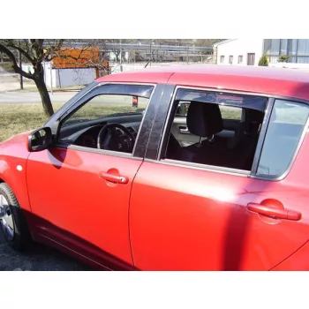   Szatuna Suzuki Swift Szatuna Sada deflektorů větru přední+zadní na okno, 4 ks 5 2005-2010