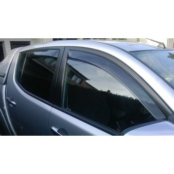   Szatuna MITSUBISHI L 200 Szatuna Deflektor větru sada přední+zadní na okno, 4 ks 4 2006-2015