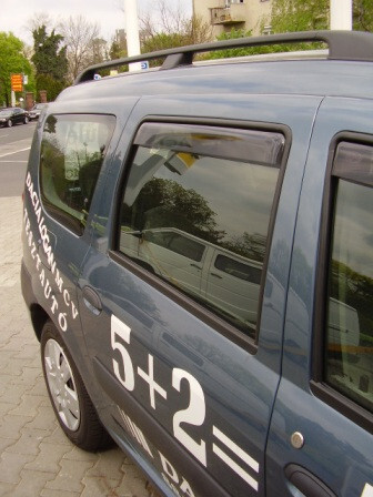 Szatuna Dacia Logan MCV Szatuna Deflektor větru sada přední+zadní na okno, 4 ks 5 2004-2012