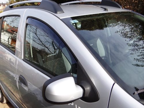 Szatuna Dacia Sandero Stepway Szatuna Deflektor větru sada přední+zadní na okno, 4 ks 5 2007-2012