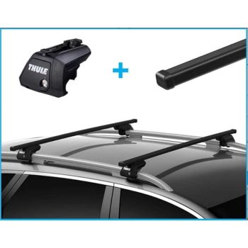   Thule SquareBar new černé ocel se střešními ližinami Střešní nosič (7104 712100)